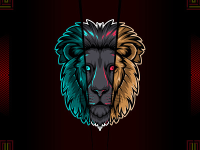 Lion head vector animal beast big cat design graphic design illustration lion vector