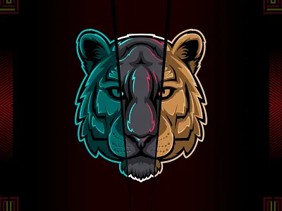 Tiger head vector animal beast big cat design graphic design illustration roar tiger tiger head vector wild