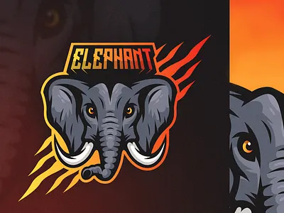 Elephant Gaming Mascot Logo Design branding design detailed digital art drawing elephant elephant gaming logo elephant mascot logo elephants esport logo esports logo illustration logo mascot logo vector vector illustration