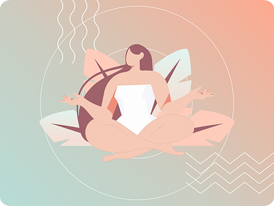 Meditation graphic design