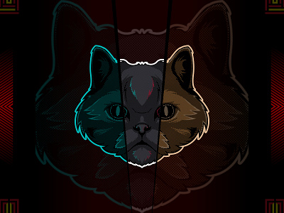 Persian cat head vector animal cat design graphic design illustration logo pet pets vector