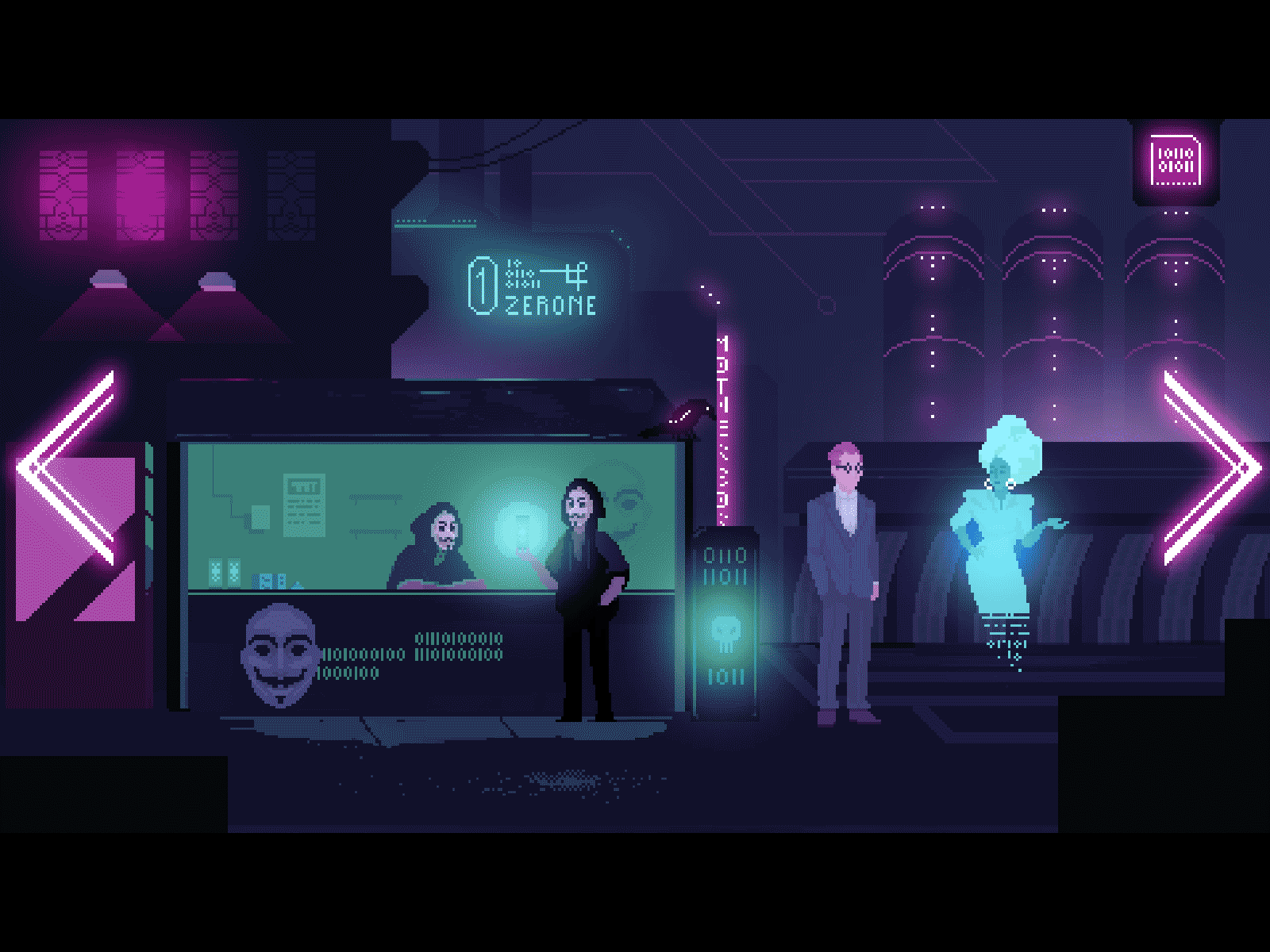 Darknet World artwork character character design design dialog adventure illustration pixel