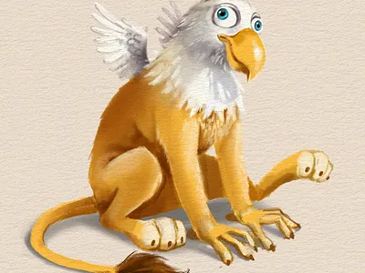 Griffin. alice in wonderland animal animals art character design children illustrations creative illustration cute illustration digital art digital illustration drawing illustration illustration art illustrations illustrator kids illustration lewis carroll алиса в стране чудес грифон льюисс кэролл