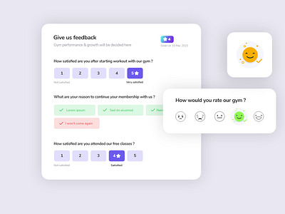 Feedback Design app branding complaints customerfeedback design feedback gym icon member software ui ux