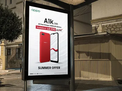 OPPO A1K | BRANDING branding design graphic design illustration light box mobile phone launching mobile phone offer oppo oppo a1k oppo mobile summer offer vector