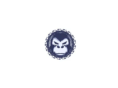 Monkey sound logo branding cartoon character design illustration logo mascot monkey vector