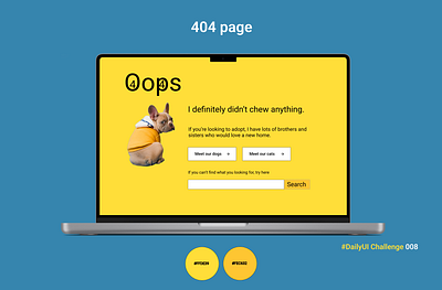 404 Page 404error 404page app appdesign branding dailyui dailyuichallenge design ui webdesign