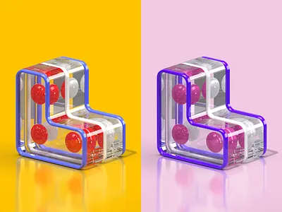 36 Days of Type L 36 days of type 36days 3d adobe design dimension illustrator l letter minimal render typography