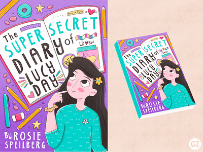 The Super Secret Diary of Lucy Day design digital illustration illustration kidlit procreate publishing