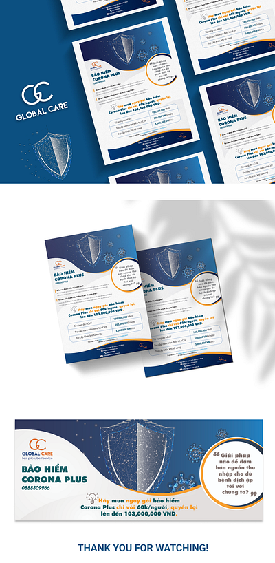 Poster Global Care 2d branding de design flyer graphic design poster