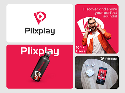 Plixplay - Mediaplayer Logo Design 3d logo abstract app logo audio player branding design graphic design icons illustration letter p logo logo design logo identity logos media player minimal logo p play play logo trending video player