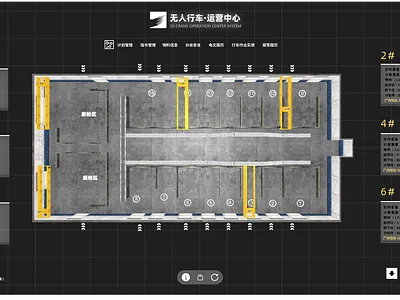 3D Crane operation system 3d ui visualization website