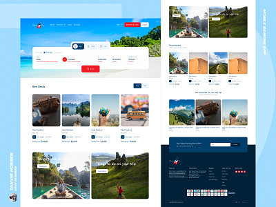 Travel Booking Website booking branding cleandesign design designinspiration graphic design illustration minimaldesign tour travel ui uiuxdesign uxdesign