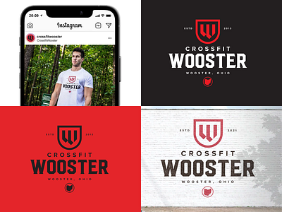 CrossFit Wooster badge badge logo branding crossfit design fitness graphic design gym logo illustration logo logo design ui vector