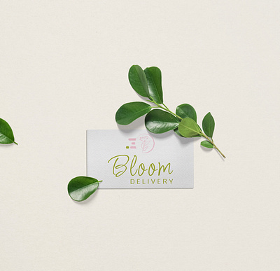 Bloom Delivery - Flower Delivery branding design dribbbleweeklywarmup illustration logo typography warmup