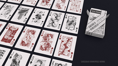 Cartas a Venezuela 3d deck of cards design digital art illustration ronald segovia art