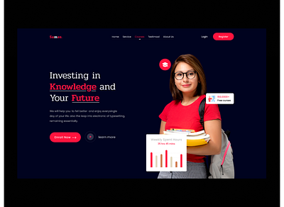 learning Landing Page business solution landing page landing page ui