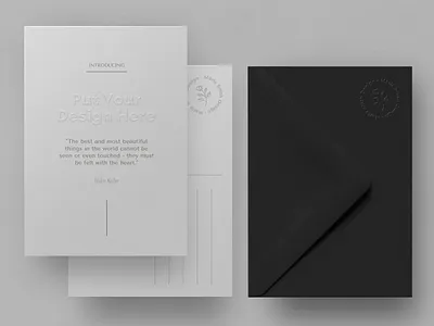 Postcard Mockup (Fully Editable) mockup postcard postcard mock up