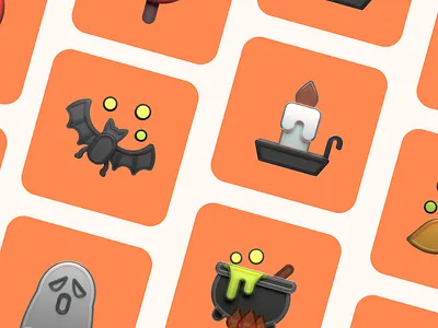 Halloween 3D icons 3d 3d icon 3d illustration app blender branding design figma illustration portfolio presentation ui ux web