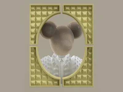 Minimal Portrait 3d 3d illustration editorial illustration minimal modelling portrait redshift rendering