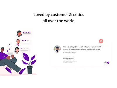 Minimalistic Testimonial Design