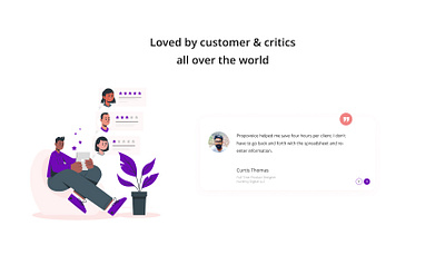 Minimalistic Testimonial Design