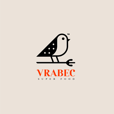 VRABEC art bird branding creative design flat food idea illustration logo luxary resturant varbec