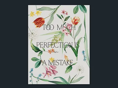 too much perfection collage color design graphic design illustration quote texture typography vintage