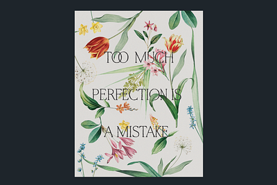 too much perfection collage color design graphic design illustration quote texture typography vintage