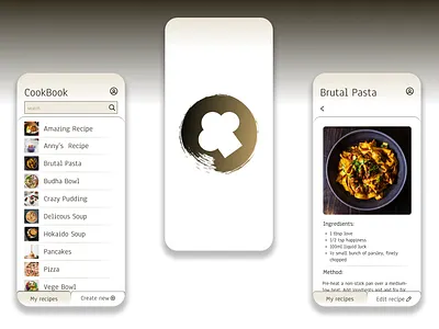 CookBook app ui