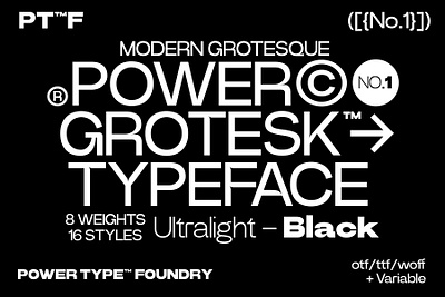 Power Grotesk - Sans Serif Font Family design display font free free font freebie illustration logo type typeface vintage