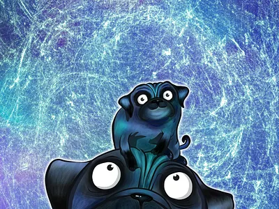 Molly Moon's Incredible Book of Hypnotism artwork cartoon drawing good puppy hypnosis molly moon pugs