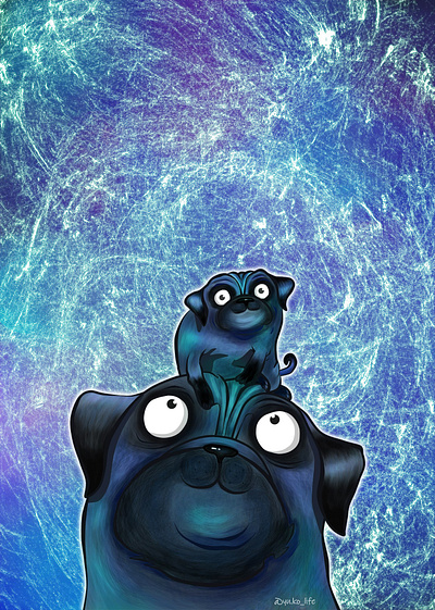 Molly Moon's Incredible Book of Hypnotism artwork cartoon drawing good puppy hypnosis molly moon pugs