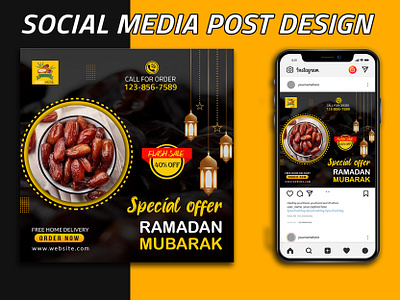 Ramadan Mubarak offer social media post design | facebook| Insta adobe illustrator adobe photoshop design facebook ads facebook post fiverr flyer graphic design illustration instagram post design logo post design ramadan mubarak ramdan social media post deisgn ui web banner