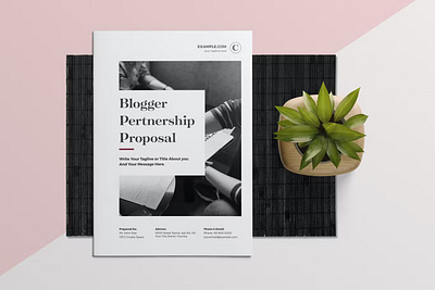 Free Blogger Proposal Template advertising blog blogger brochure brochure design brochure template inspirations marketing mockup proposal seo sponsorship startups tech templates vlog web design web host web hosting website