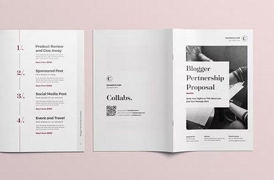 Free Blogger Proposal Template advertising blog blogger brochure brochure design brochure template inspirations marketing mockup proposal seo sponsorship startups tech templates vlog web design web host web hosting website