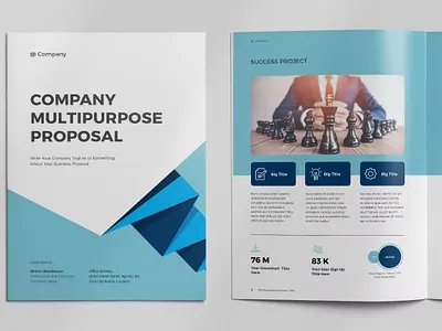 Free Proposal Layout blue brochure brochure template design elements graphic jobs layout marketing project proposal proposal design proposal layout proposal template seo services templates themeforest webdesign website