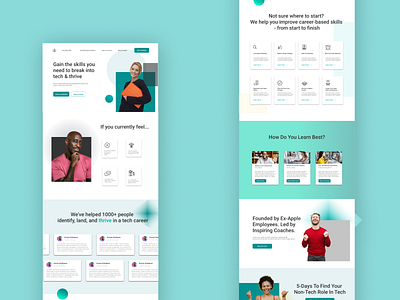 A Coaching Website career career coaching clean coaching coaching website design landing page minimal minimalist premium premium website professional professional landing page ui ux web