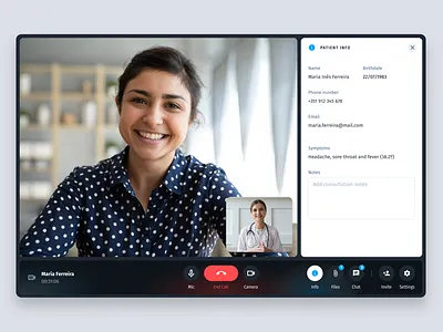 knok Healthcare - medical video consultation concept healthcare medical meeting ui design ui ux video appointment video call web
