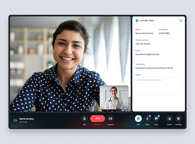 knok Healthcare - medical video consultation concept healthcare medical meeting ui design ui ux video appointment video call web