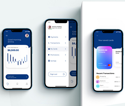 Finance App design typography ui ux