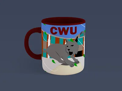 CWU Cup branding design graphic design illustration