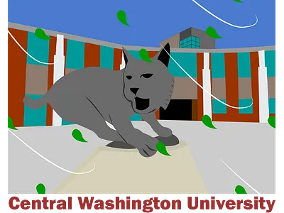 Central Washington University Merch Design design graphic design illustration typography