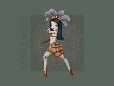 Danza Burlesque danza design dibujo illustration photoshop