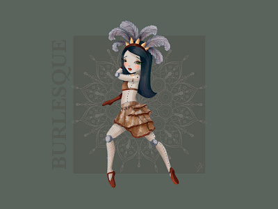 Danza Burlesque danza design dibujo illustration photoshop