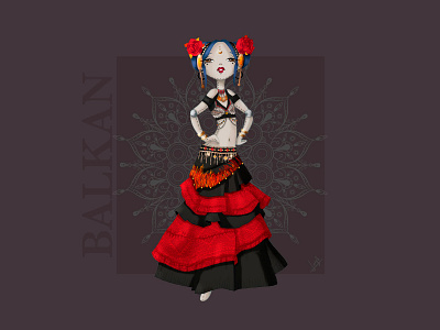 Danza Balkan danza design dibujo illustration photoshop