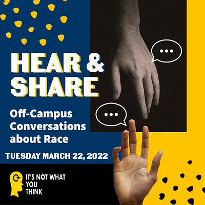 "Hear & Share" Conversations about Race branding design