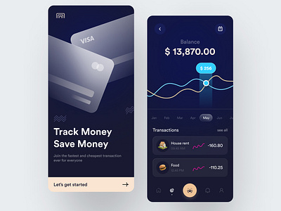 Finance Service - Mobile app 2022 bank app banking app credit card debit card design inspiration 20222 finance finance mobile app design financial app fintech fintech mobile app inspiration investment mobile card money track money transfer payment stocks transaction