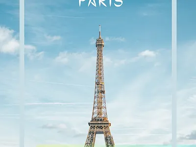Travel Paris design graphic design