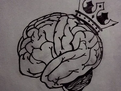 Brainiac drawing pencil art